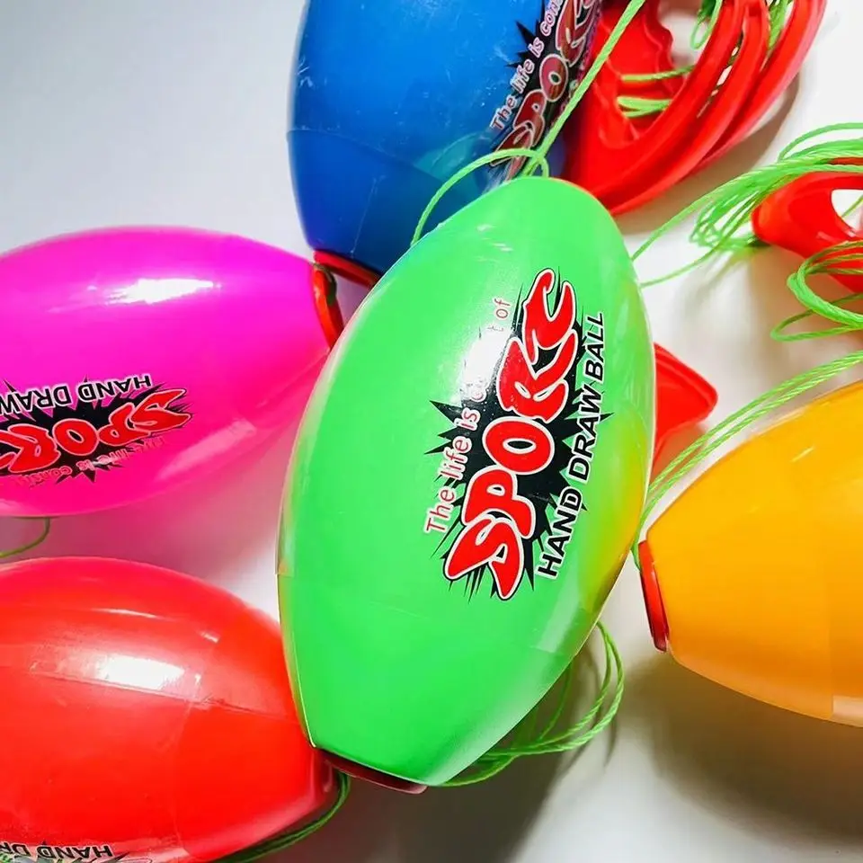 Pelotas de velocidad elásticas interactivas para niños y adultos, entrenamiento sensorial al aire libre, juego deportivo, juguete, pelota de tracción manual para niños