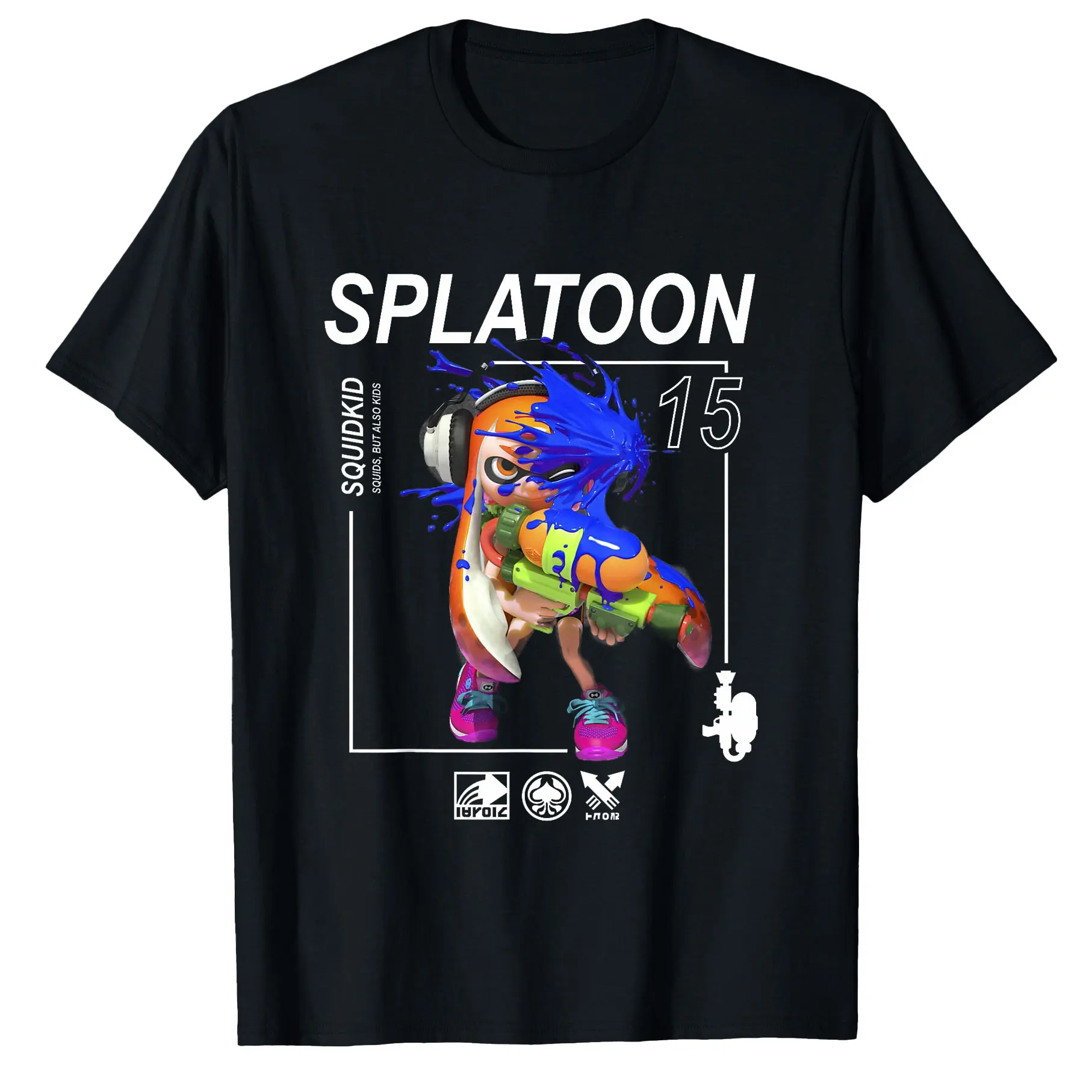

Splatoon Squids Videogame Gift T shirt for man All size Tops S-6XL Cute Anime Graphic Print Y2k Clothes 100% cotton Cartoon Tee