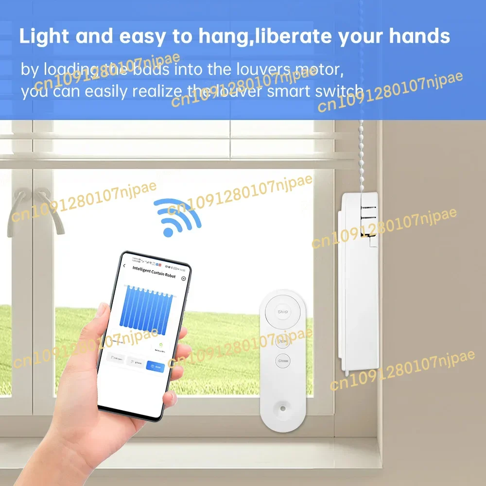 Tuya WiFi Smart DIY Motorisierte Kette Rollos Vorhang Motor Schatten Shutter Stick Solar Panel arbeit für Alexa Google Hause