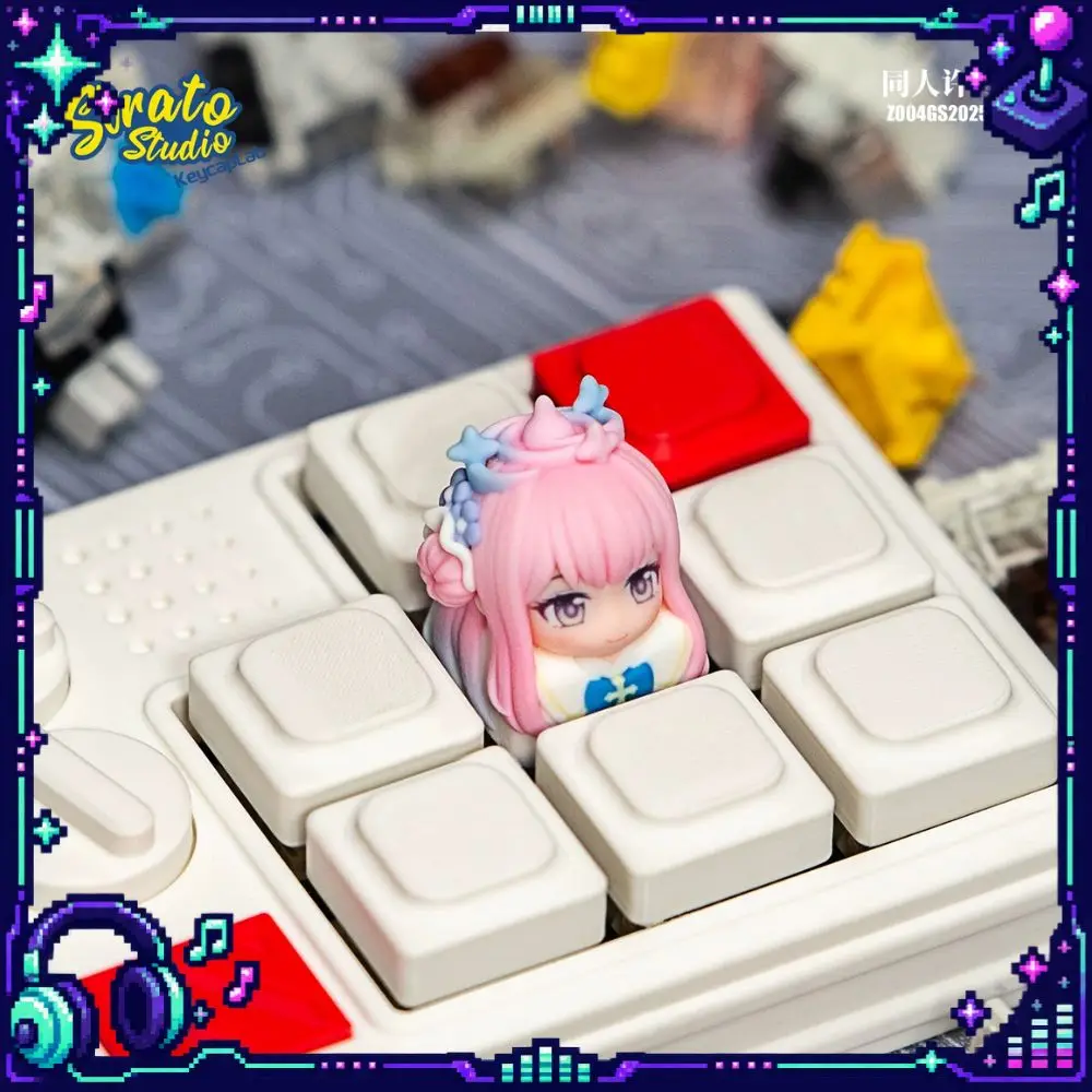 Strato Studio Blue Archive Theme Keycaps Anime Cross Axis Keycap Character Role Artisan Key Cap Cartoon Keyboard Accessories