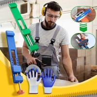 Universal Portable Miter Gauge Guide Fence for Circular Saw, Adjustable Cutting Auxiliary Positioning Base Attachment