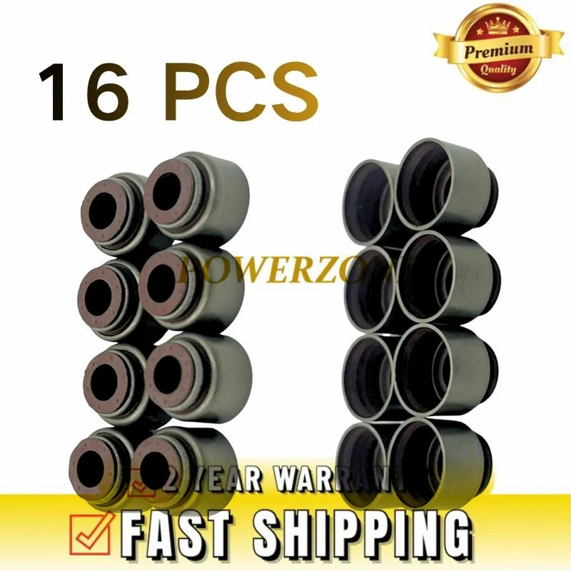 16PCS For Honda Civic Accord Intake and Exhaust Valve Stem Oil Seal Kit 12210-PZ1-004 12210PZ1004 12211-PZ1-004 12211PZ1004 NEW