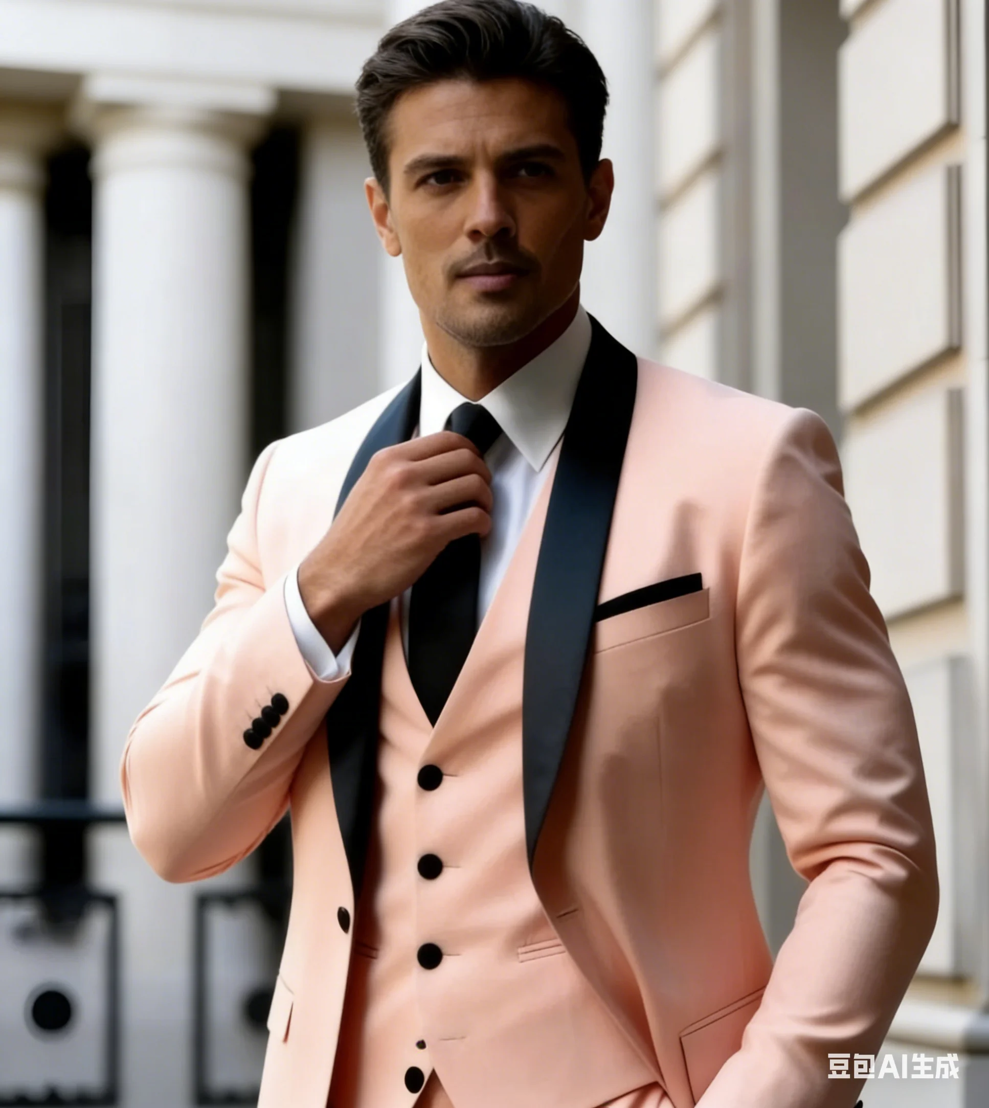 

Мужской классический костюм-тройка (пиджак+жилет+брюки) с острыми лацканами для бизнеса, свадьбы, выпускного вечера и вечеринок