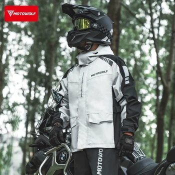 Waterproof Motorcycle Raincoat Man For Heavy Rain Storm Gear Jacket Rider Pants Chubasquero Mujer Adulto 오토바이 우비 Motowolf 5 Waterproof Motorcycle Raincoat Man For Heavy Rain Storm Gear Jacket Rider Pants Chubasquero Mujer Adulto 오토바이 우비 Motowolf 5