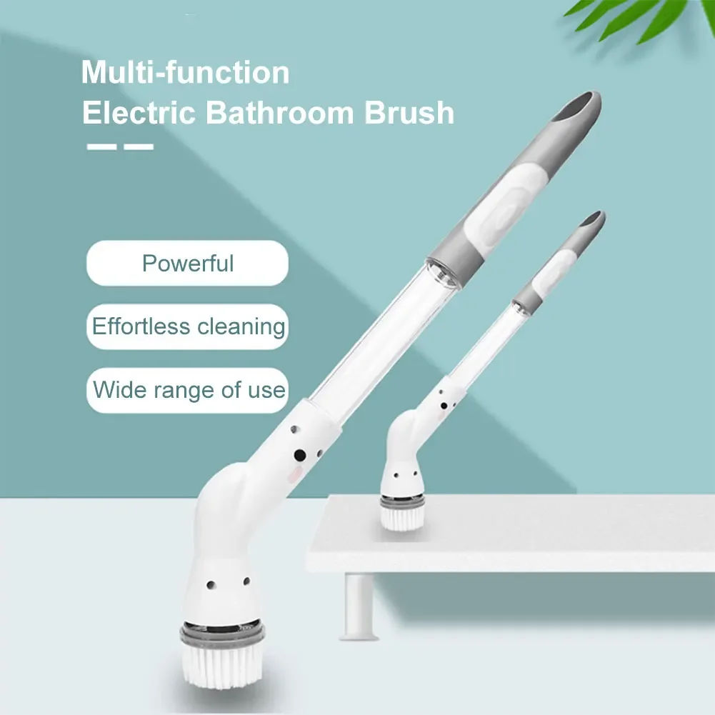 6 IN 1 Electric Cleaning Brush Electric Spin Cleaning Scrubber Electric Cleaning Tools Home Kitchen Bathroom Cleaning Gadgets