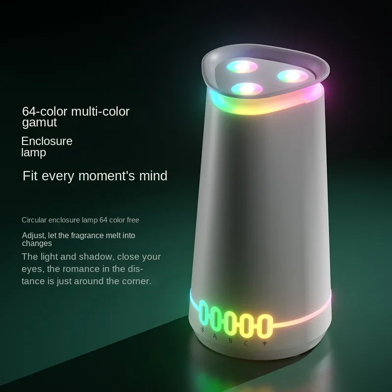 เครื่องพ่นสร้างความชื้นในอากาศขนาดเล็กเครื่องพ่นอโรมาเครื่องพ่นน้ำหอมอัตโนมัติใช้ในครัวเรือนก้านปักน้ำมันหอมระเหย Essential บลูทูธควบคุม