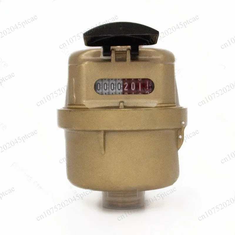 household high-precision piston metering tap water meter Copper shell volumetric cold water meter direct drinking water