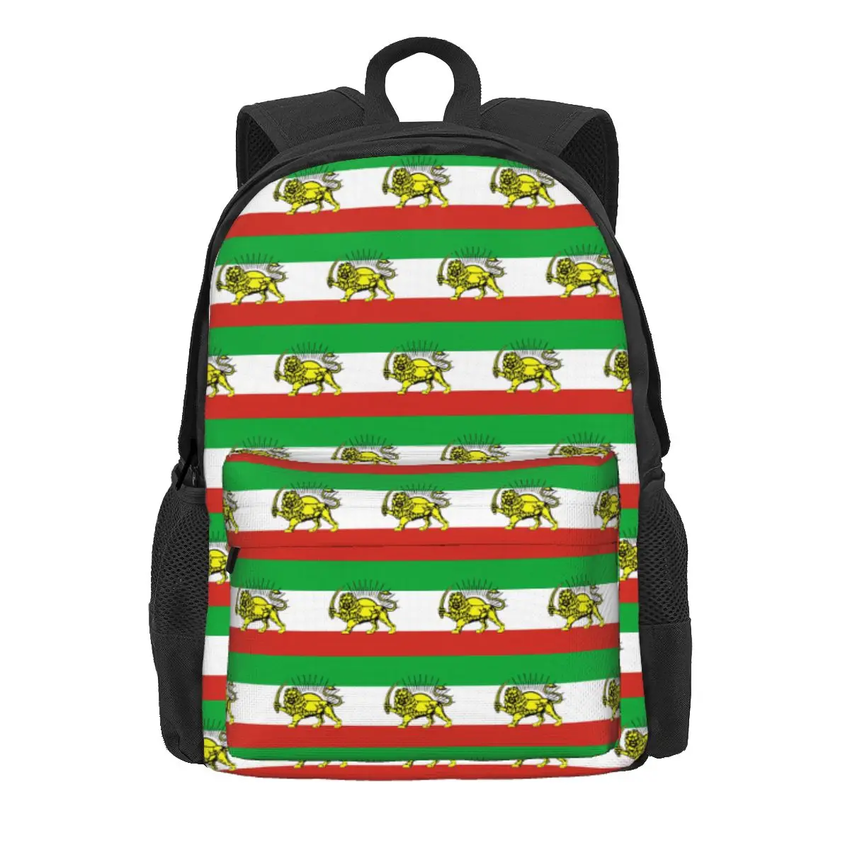 

Flag Of Persia Iran (Pahlavi) Backpack Daypack Large Capacity Children BookBag School Bag Shoulder Bags for Men Women