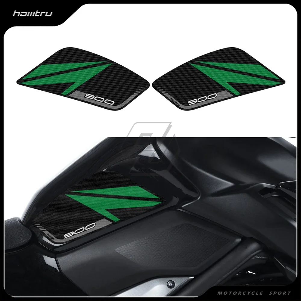 

Мотоциклетная боковая накладка на бак, защита наколенника, противоскользящая декоративная наклейка для Kawasaki Z900 2017-2022