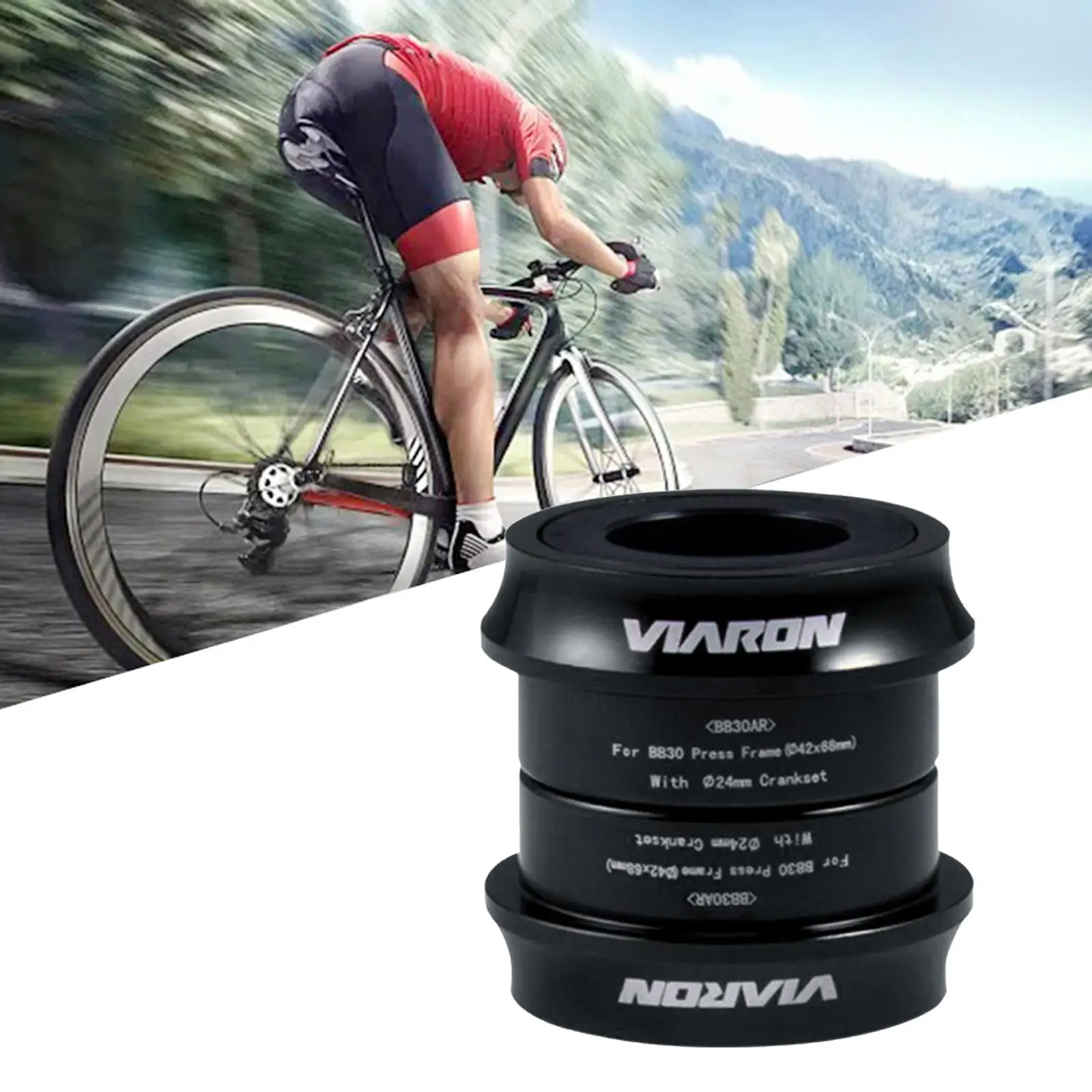 Bike Bottom Bracket Sealed Bearing BB/PF30 Conversion Adapter /46-24MM