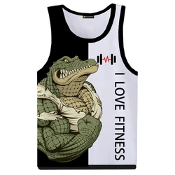 3D Print Cool Animal Boxer Gym T-shirt Man Summer Casual Sleeveless T-shirt Street Fashion Personality Harajuku Men Tank Top