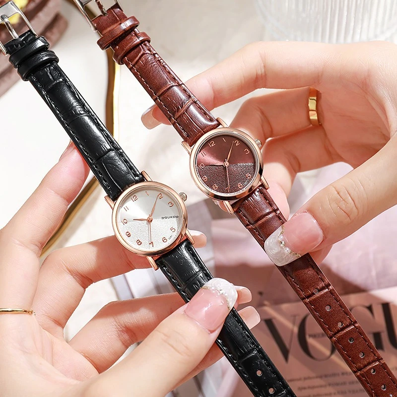 أزياء المرأة ووتش بو الجلود حزام ساعة اليد ساعات كوارتز للنساء ساعة السيدات ووتش هدية Reloj Mujer Montre فام