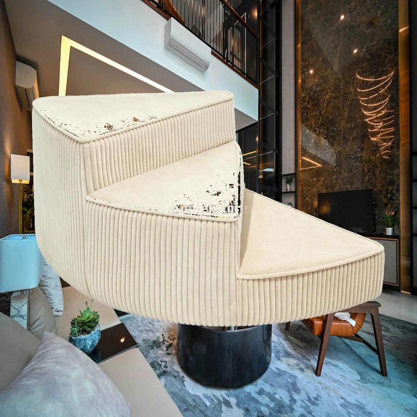 Folding Sponge Dog Stair Ramp for Bed Sofa with Removable Soft Cover for Easy Cleaning and Storage