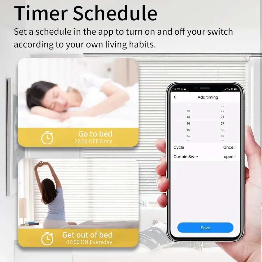 Tuya WiFi Zigbee Smart Curtain Switch Module Blinds Roller Shutter Electric Motor Smart Life Voice Control For Alexa Google Home