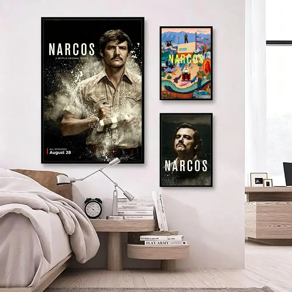 series Narcos Poster Poster HD Waterproof Self-adhesive Art Print Wall Decor for Bedroom Living Room Gift