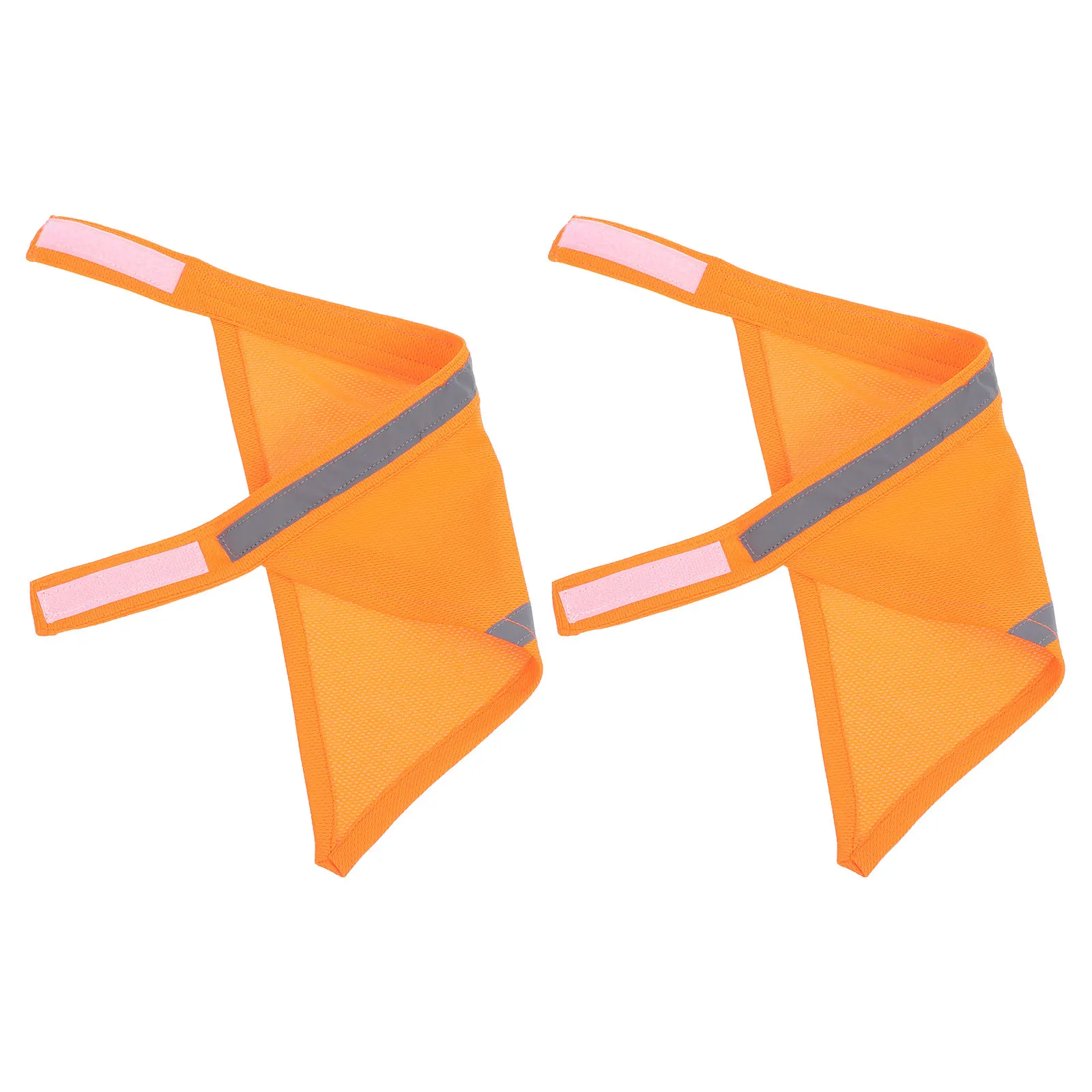 

2pcs Reflective Pet Saliva Towel Dog Bandana Triangle Scarf Small Dogs Adjustable Night Safety Bib Durable Easy Maintenance Pet
