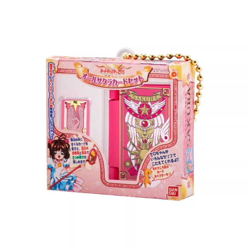 Bandai 4 sztuk oryginalny Gashapon Cardcaptor Sakura wisiorek Anime zabawki dla dzieci figurka prezenty Model kolekcjonerski ozdoby