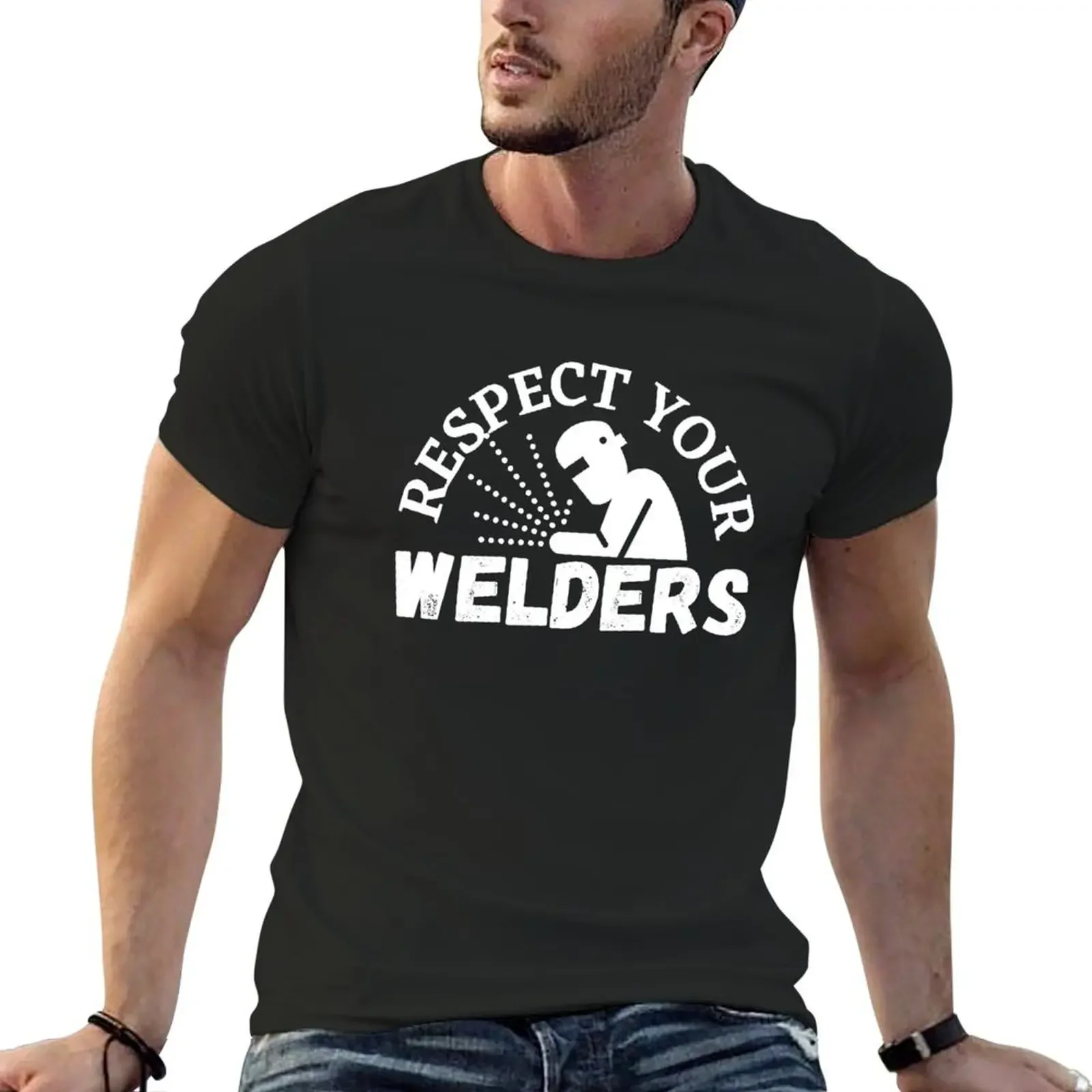 

funny welder T-Shirt shirts graphic tee plus size tops mens graphic t-shirts funny