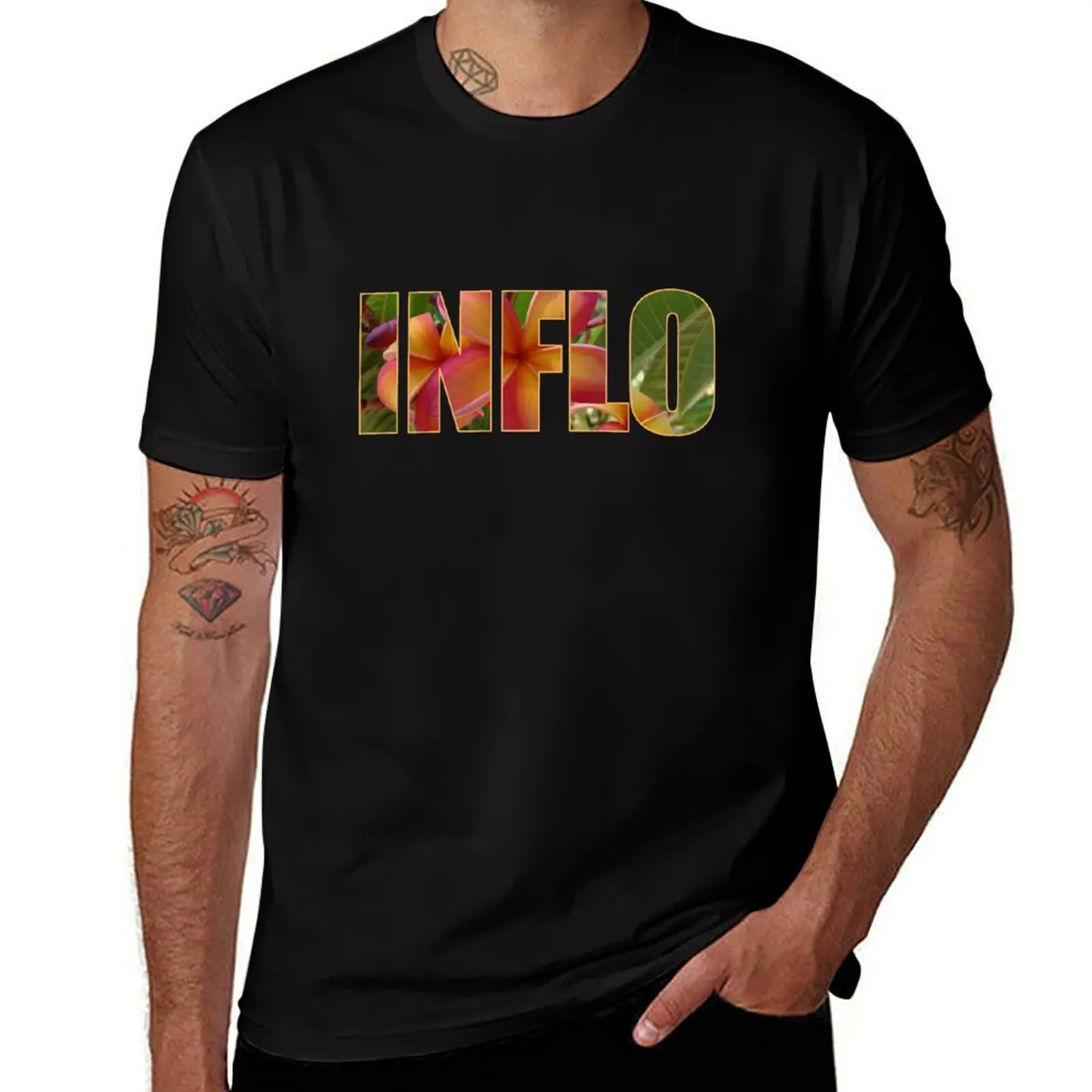

Inflorescence Plumeria Picture In Text T-Shirt t shirts designer t shirts for man graphic funny T-Shirt