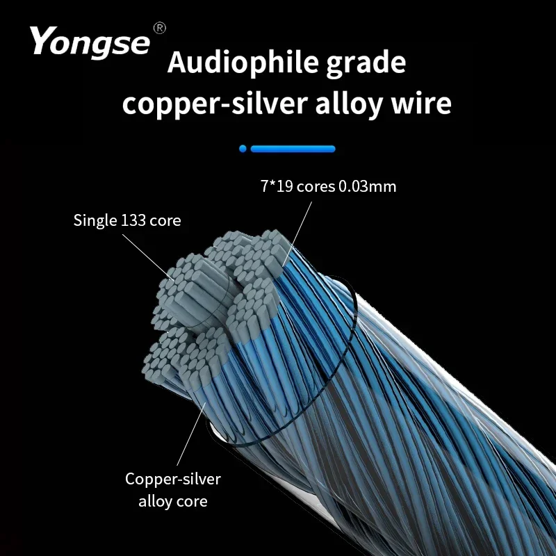 YONGSE Y01 Type-C Lightning to 3.5/4.4mm HIFI Earphone Amplifie Digital Decoder Cable OTG DAC Chip CX31993 CX31988 C100 Adapter