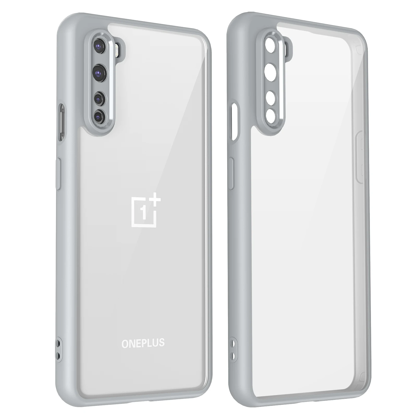 

Oneplus Nord AC2001 AC2003 Case Shockproof Silicone Bumper Air Cushion Clear Matte Back Cover Hard Phone Case for One Plus Nord