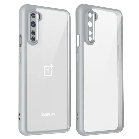 Oneplus Nord AC2001 AC2003 funda de silicona a prueba de golpes con cojín de aire transparente mate contraportada funda dura para teléfono para One Plus Nord
