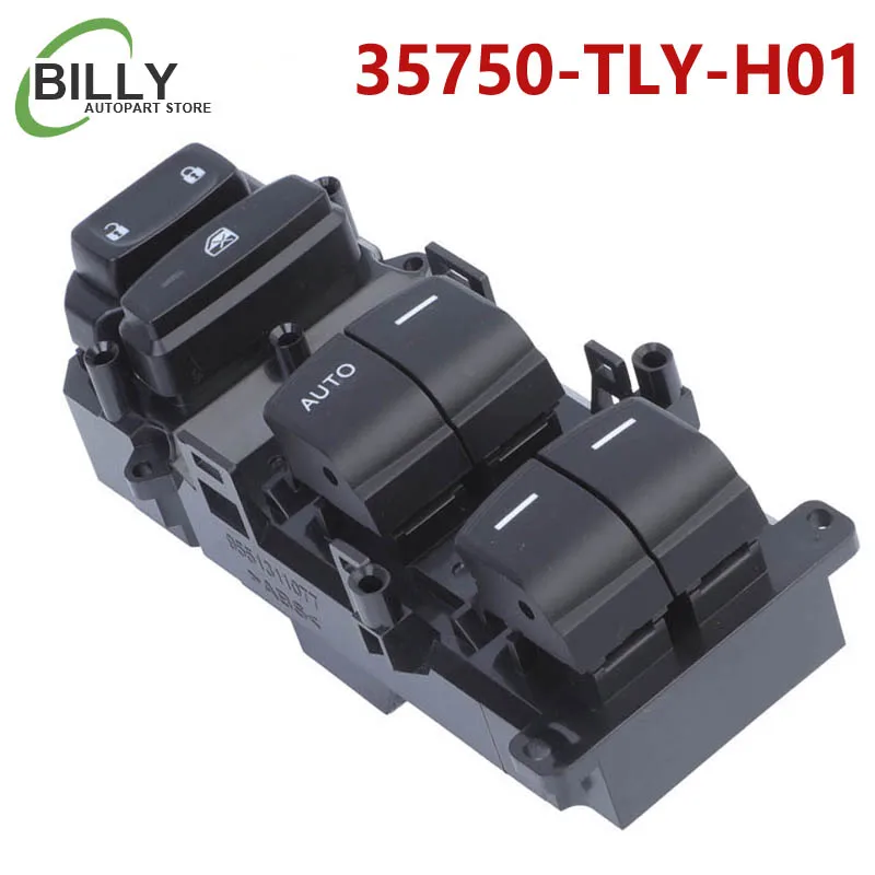 

YAOPEI 35750-TLY-H01 35750TLYH01 Power Window Switch for Honda Civic Crv CR V Breeze 2017 2018 2019 2020 35750-TEA-H01