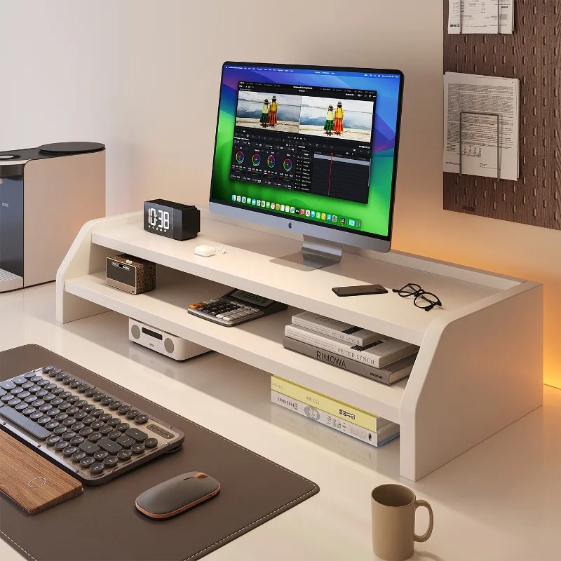Computer Desktop Monitor Desktop Screen Elevation Rack with Drawer Notebook Bracket c