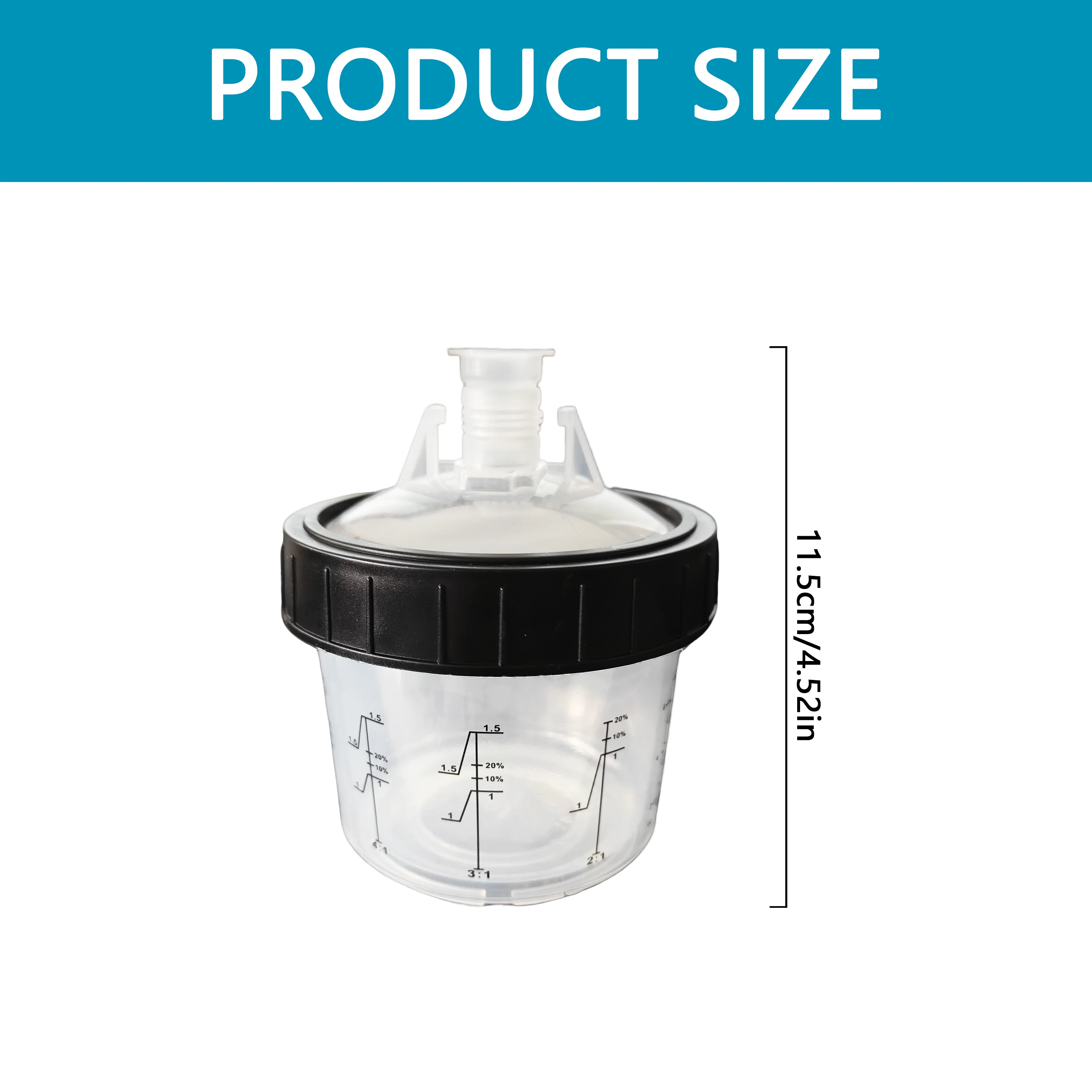 Practical 200ml Disposable Spray Gun Paint Pot Removable Cup For Automotive Painting Work