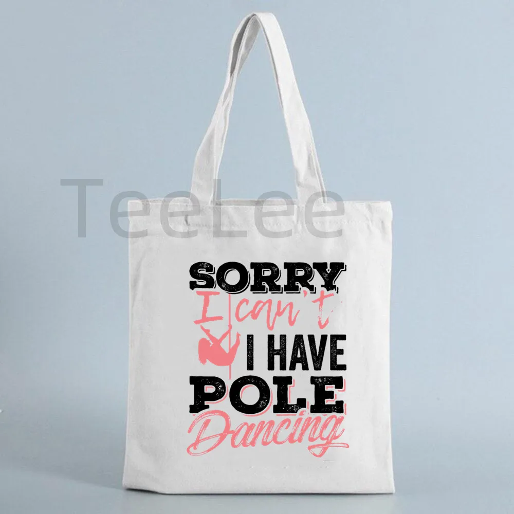 Funny pole dance Tote Bag Kawaii Unicorn Bags with Free Shipping Reusable Shopping Bag Animal Canvas Tote Fashion Handbags