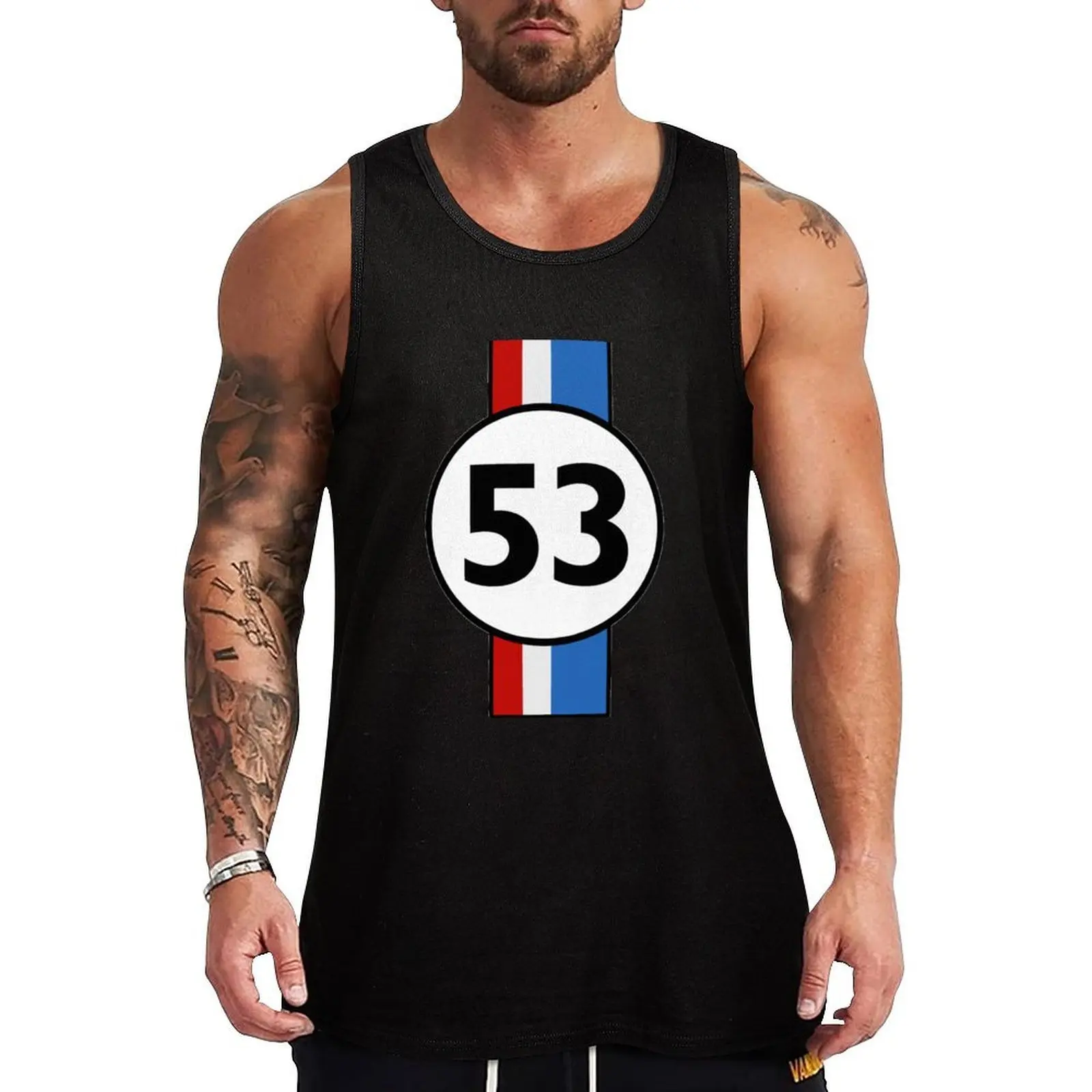 

53 HERBIE CAR DESIGN Tank Top Man summer clothes Gym t-shirt man vest for men