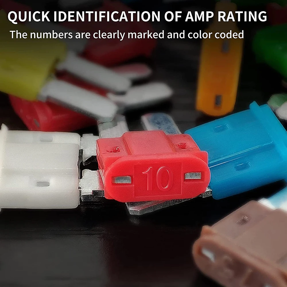 Micro2 fuse combination kit 35PCS upgraded car fuse combination (5-30A), with puller tool car ship truck SUV RV fuse replacement