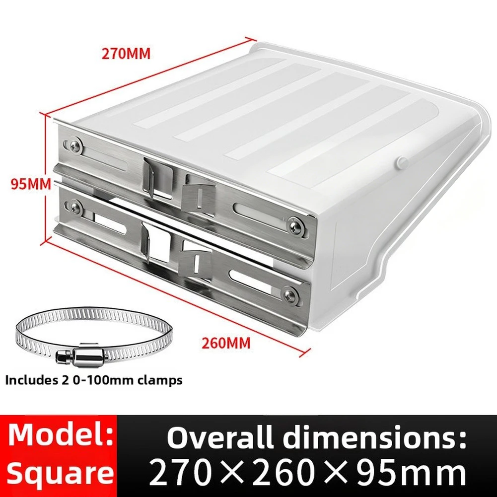 

ABS Rain Hood for Outdoor Security Cameras Designed for Pole Mount Applications with Sunshade Lens Optimization