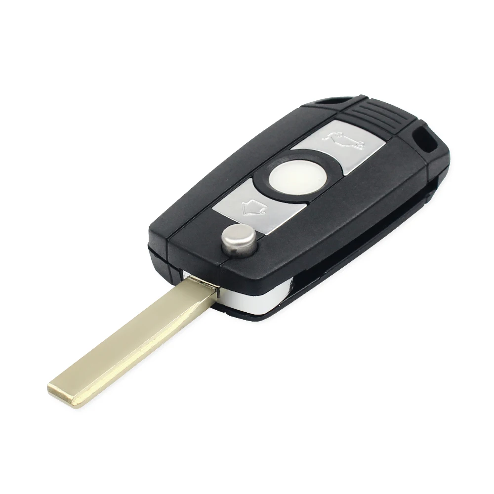 KEYYOU 3 przyciski zmodyfikowana klapka obudowa pilota bez kluczyka Case dla BMW 1 3 5 6 7 serii E53 E81 E63 E64 E38 E83 E36 X3 X5 Z3 Z4 HU92 ostrze