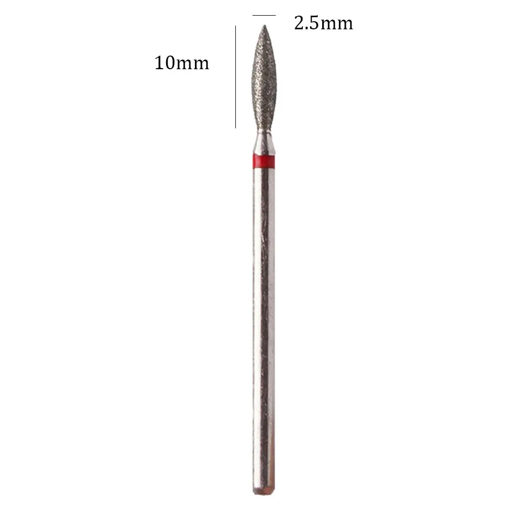 10 Stuks Diamant Nail Boren Frees Slijpen Bit Verwijderen Nagellak Pedicure Machine Accessoires Nail Art Tool