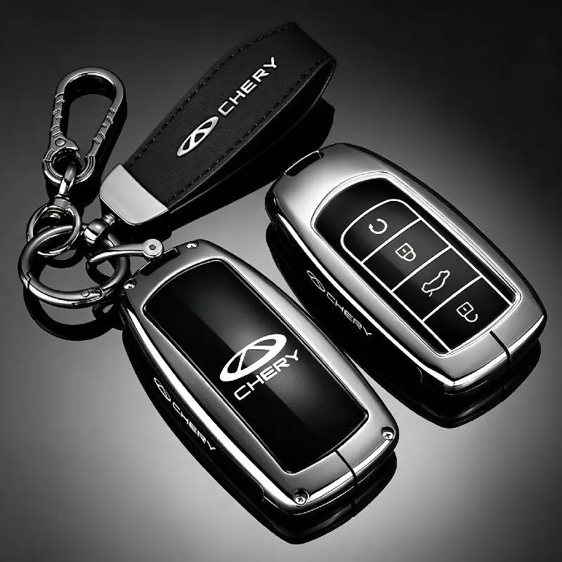 Key Fob Protector For Chery Tiggo 7 Tiggo 5x Tiggo 8 Tiggo Car Key Cover Zinc Alloy Tiggo 4 Pro 2 Arrizo 5 8 Car Accessories