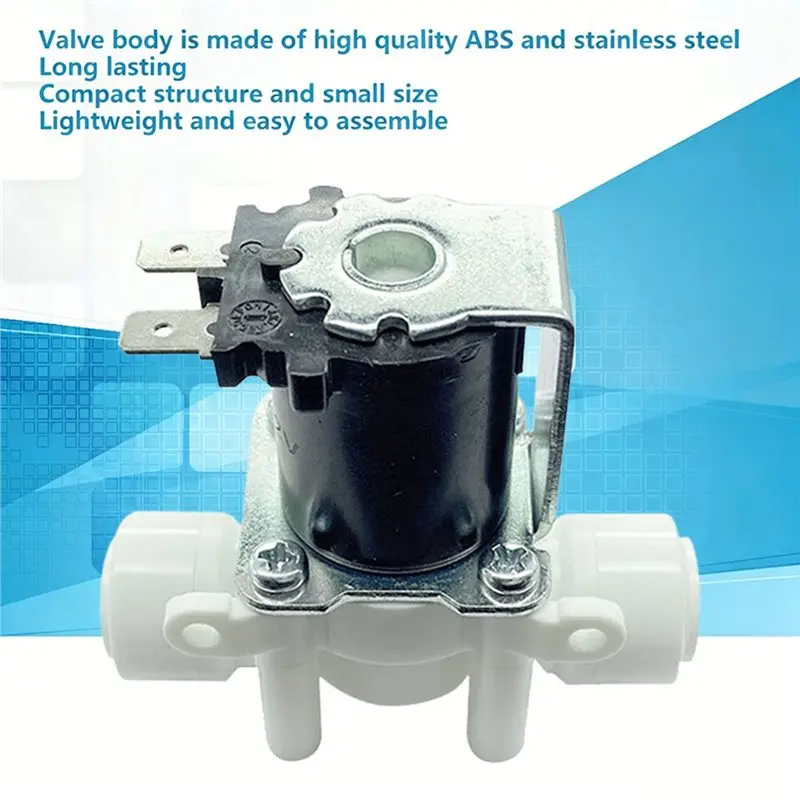 Hot Sale-24V Inlet Solenoid Valve For Pure Water Machines With 2-Point Quick Connect