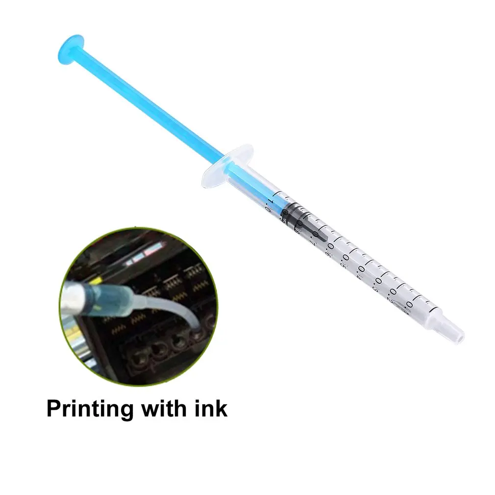 20 Pcs piccola coltura idroponica in plastica da 1 mL analizza la siringa monouso per la misurazione dei nutrienti siringa in resina epossidica con misurazione del coperchio