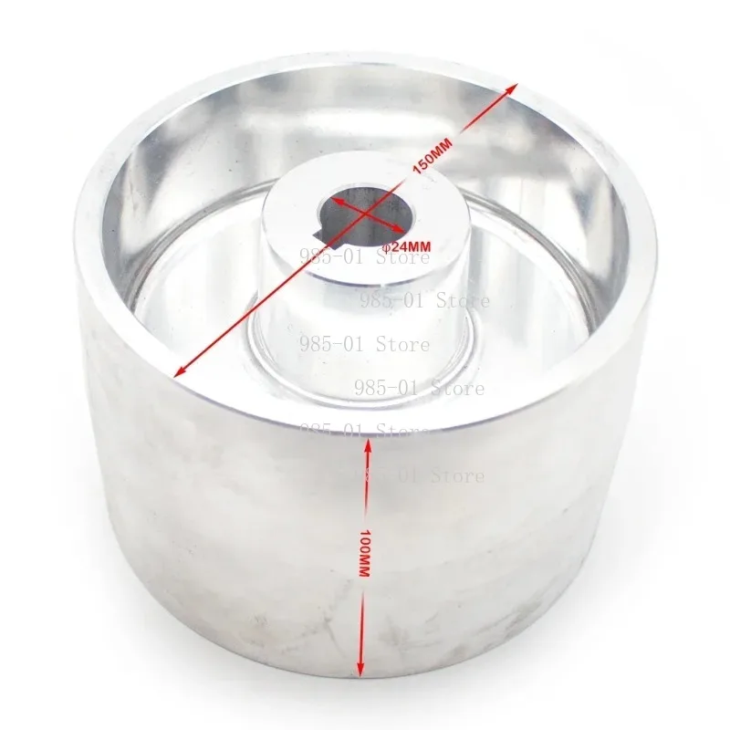 150x100x24MM Aluminum Contact Wheel Active Wheel With 8x4MM Keyway For Electric Belt Sander Machine DIY Sharpener Machine
