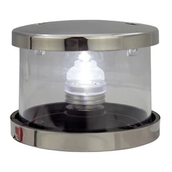 Lampe LED pour bateau, éclairage tout rond, couvercle en acier inoxydable, lampe de Navigation Marine 12-24V