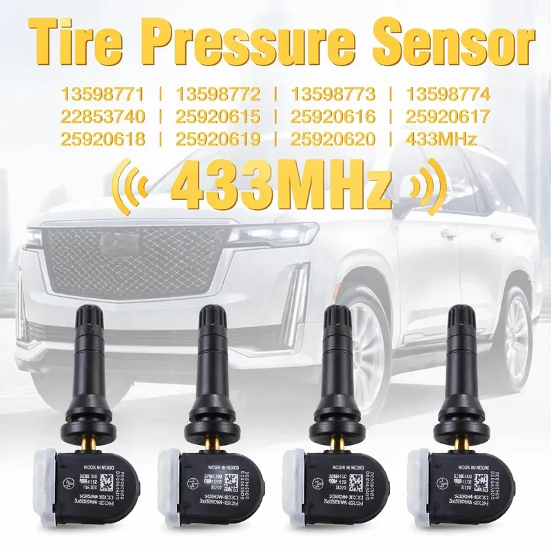 4PCS TPMS 23445327 13598772 Tire Pressure Sensor For Chevrolet Malibu Equinox Spark Silverado GMC Sierra Terrain 315MHz