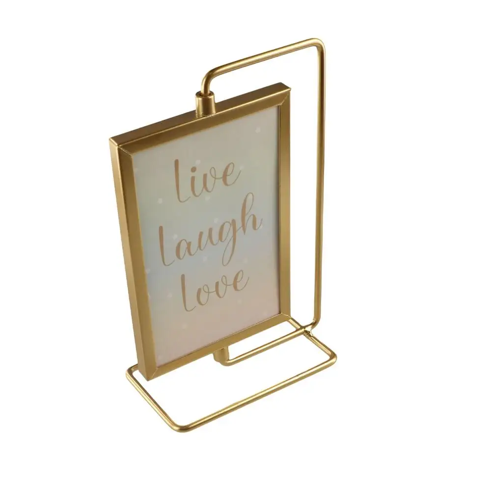 

Creative Not Easily Deformed Metal Photo Frame Modern Minimalist Photo Frame Ornament Metal Craft Rotating TV Cabinet