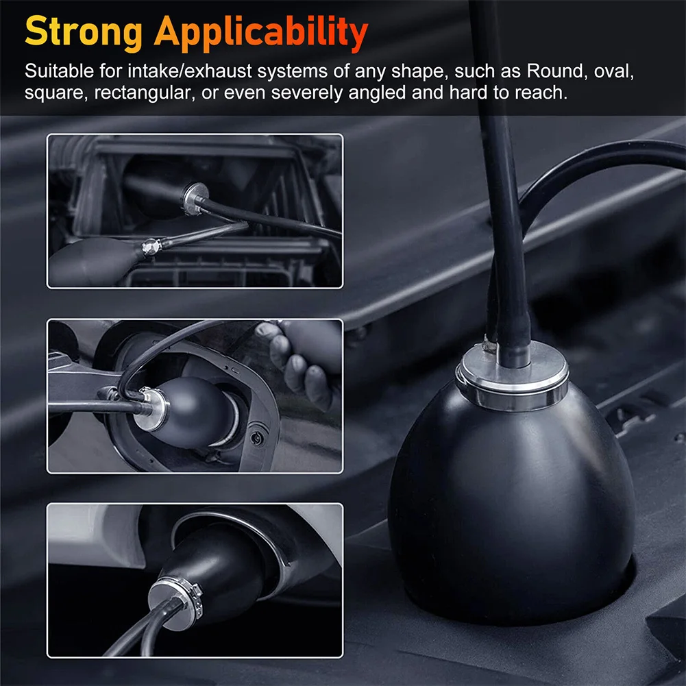 Quick Intake Adapter Car Smoke Leak Diagnostic Tester Inflatable Leak Plug Auto Smoke Machine Bladder for EVAP Smoke Machine