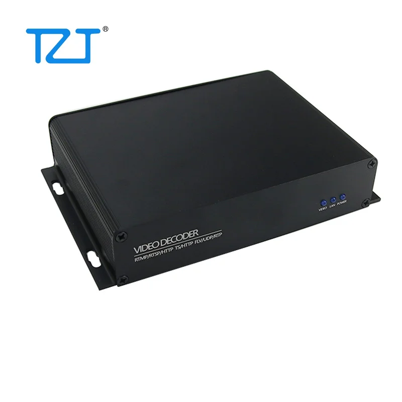 TZT 4K Video Decoder H.265 H.264 HDMI VGA CVBS Ultra Low Latency Audio And Video 4K Decoder SRT XD3