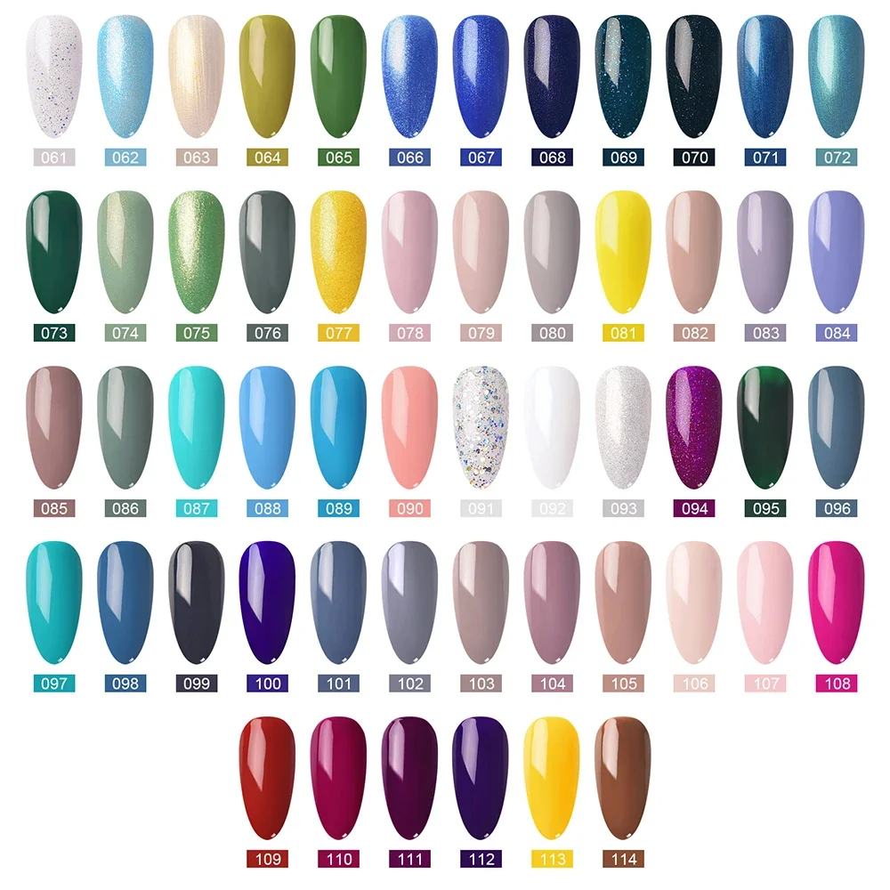 KADS Pure Nail Gel Polish Semi Permanent Gel Lacquers Soak off UV LED Lamp Nail Art Decoration Printing Varnishes 114 Colors