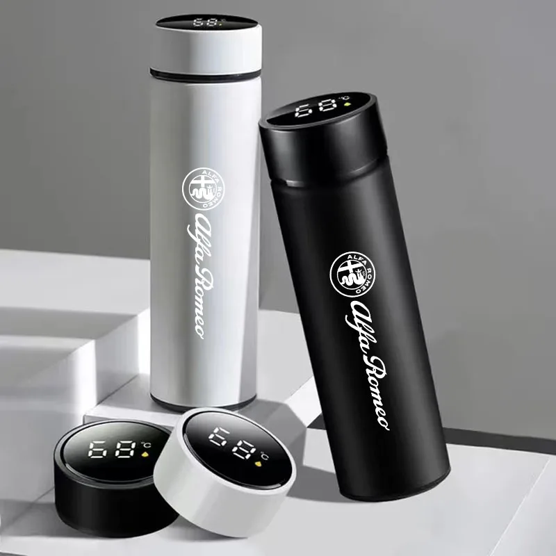 

2026 Горячая наклейка с логотипом автомобиля, термос, герметичная чашка, портативная бутылка, автоаксессуары для Alfa Romeo 4C 159 166 Spider Giulia Giuliet