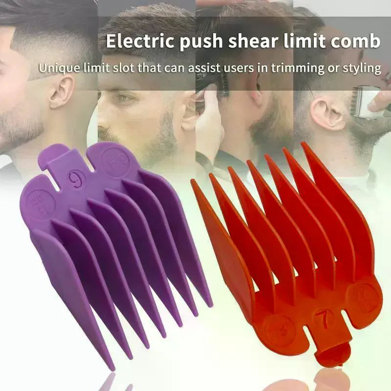 Barber Hair Clipper Limit Guide Comb Kit Universal Cutting Guide Comb Hair Trimmer Guards For Electric Hair Clipper Guards 10Pc