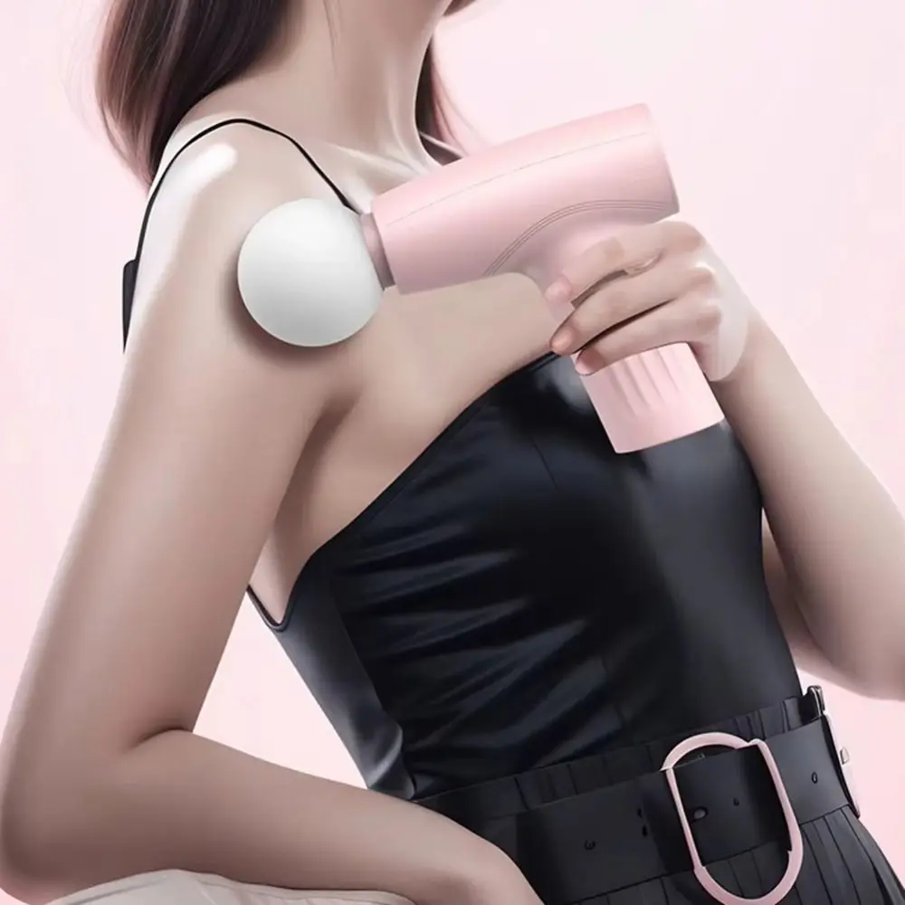 

Adjustables Mini Fascia Massager Wear Resistant Easy To Operate Deep Tissue Massage Device Soft Massage Head Portable