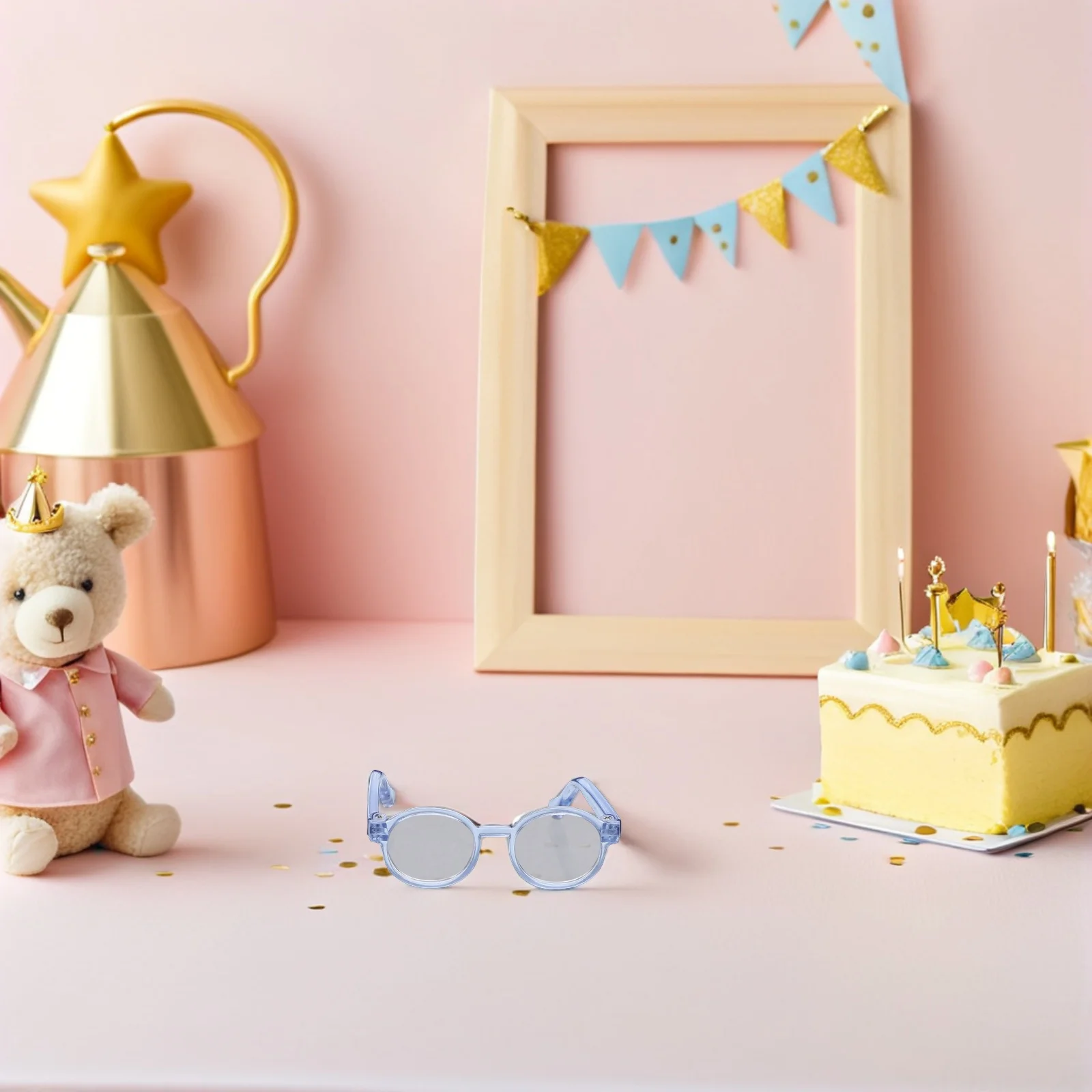 

5 шт., миниатюрные очки для мини-костюма, аксессуары, легкий вес, подходит для декора кукольного домика, ремесло своими руками, вечерние реквизит для косплея