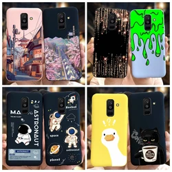 For Samsung Galaxy A6 Plus 2018 Case A605 SM-A605F Phone Cover Cute Astronaut Soft Silicone Funda For Samsung A6 2018 A600F Capa